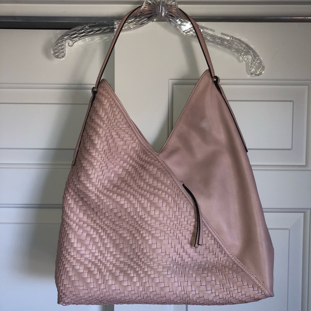 INC International Concepts Woven Pink Shoulder Bag - Picture 3 of 8